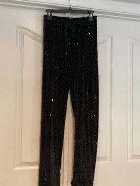 Otos Women Sequins Pants, Size M/L, Color Black